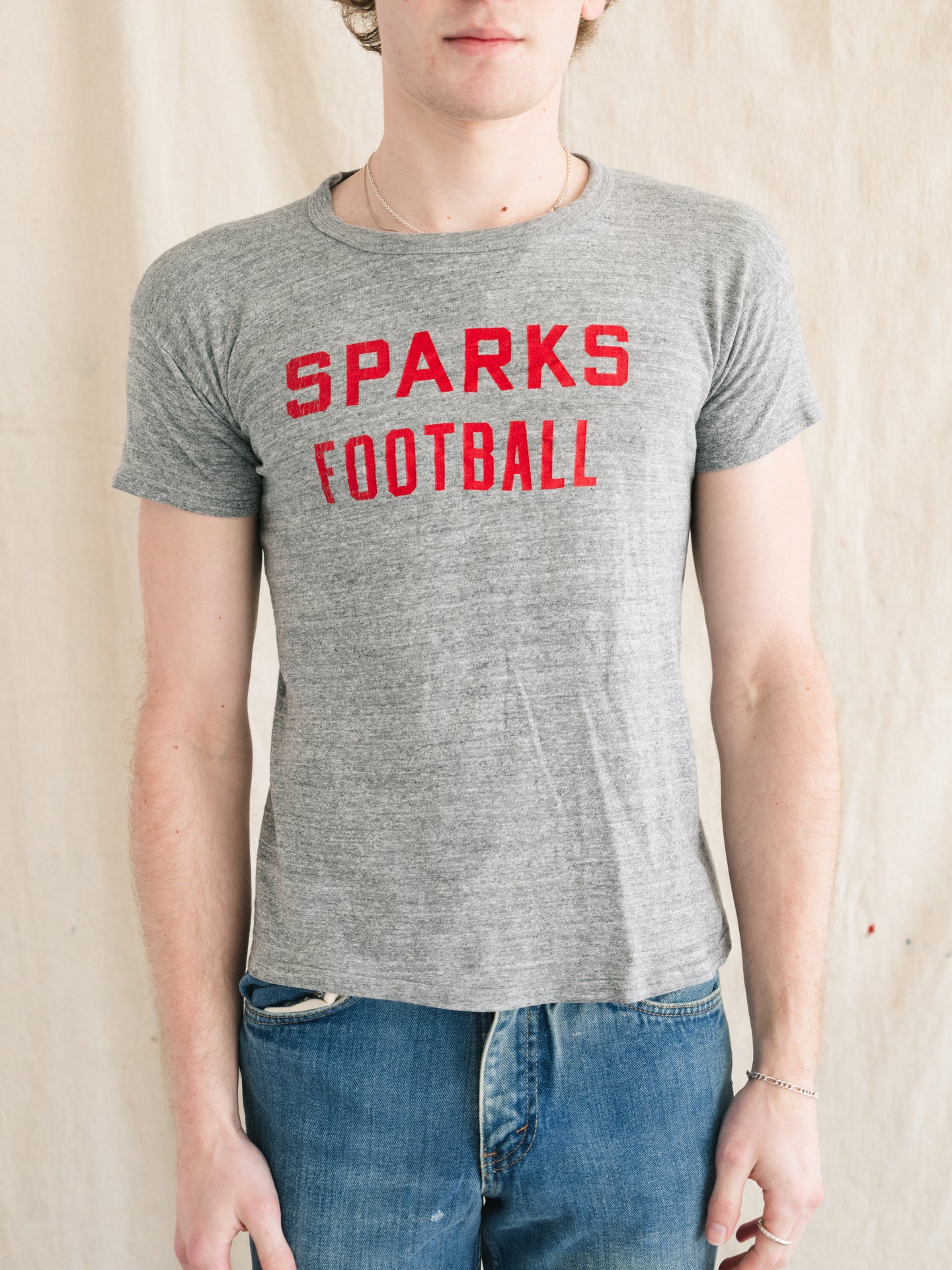 1970s Sparks Football Russell T-Shirt Meidum