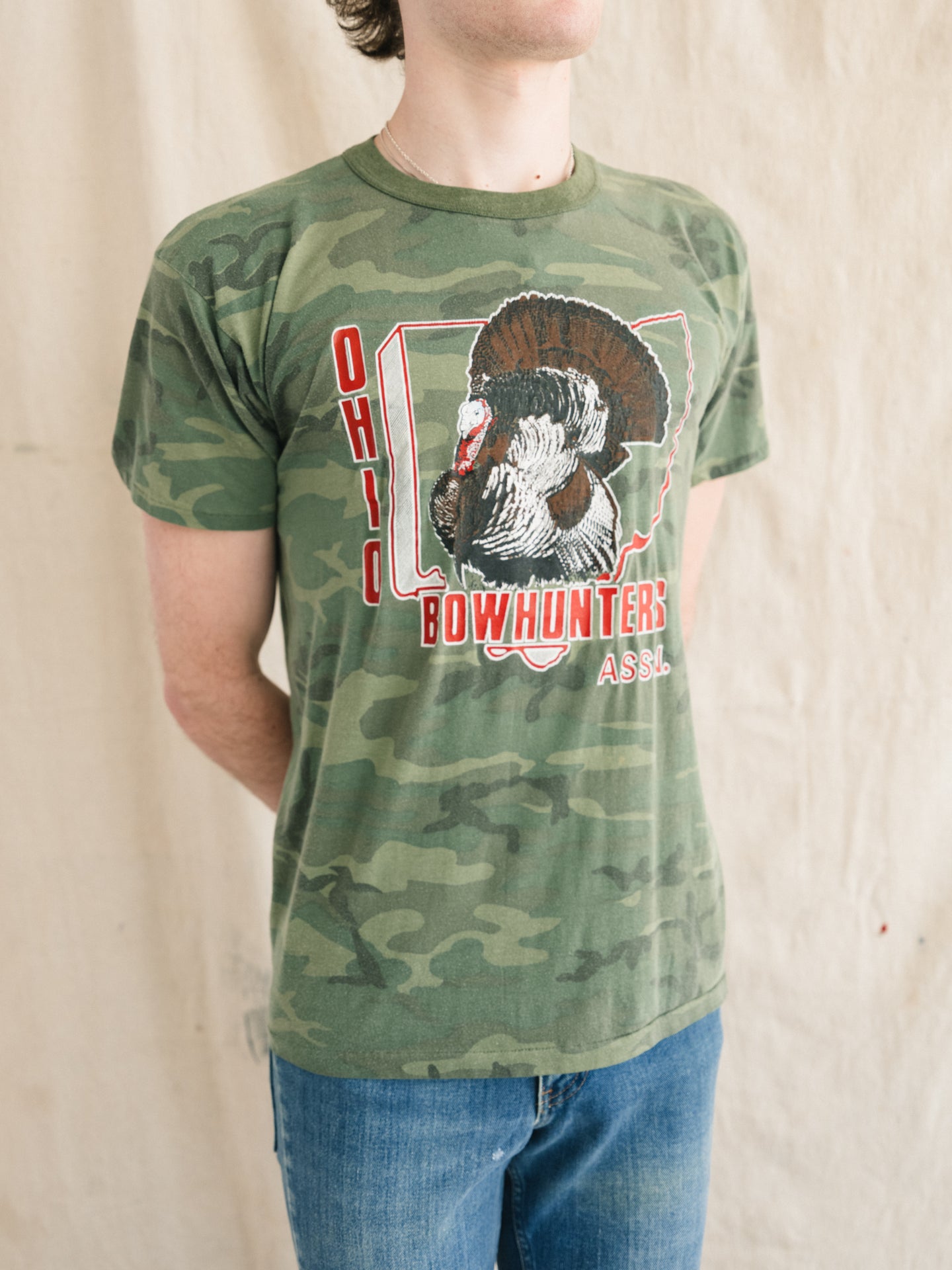 1980s Ohio Bowhunters Camo T-Shirt M/L