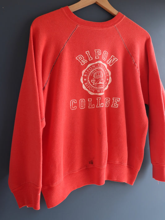 1960s Ripon College Sweatshirt Size L