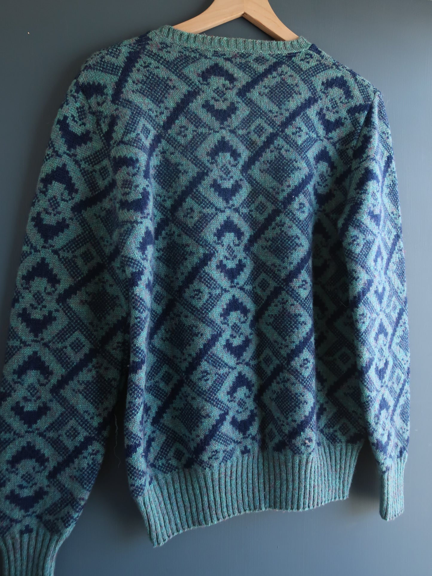 1980s Shetland Wool Sweater Size M