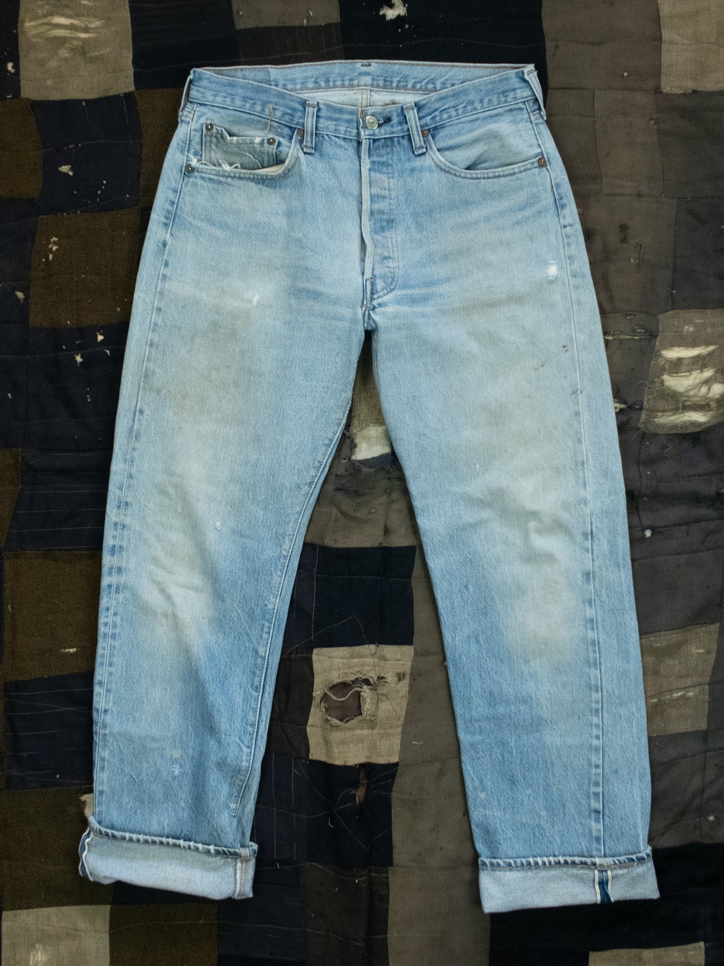 1980s Levis 501 Selvedge Denim Jeans Size 33x30