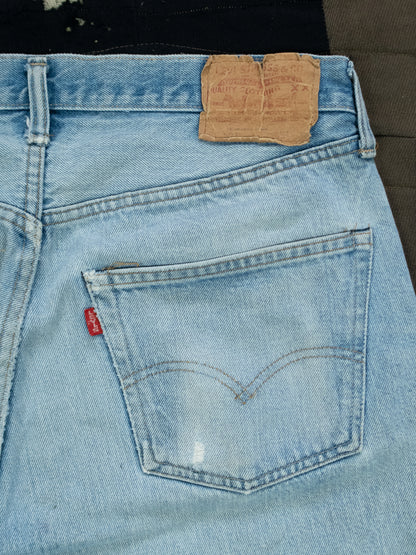 1980s Levis 501 Selvedge Denim Jeans Size 33x30
