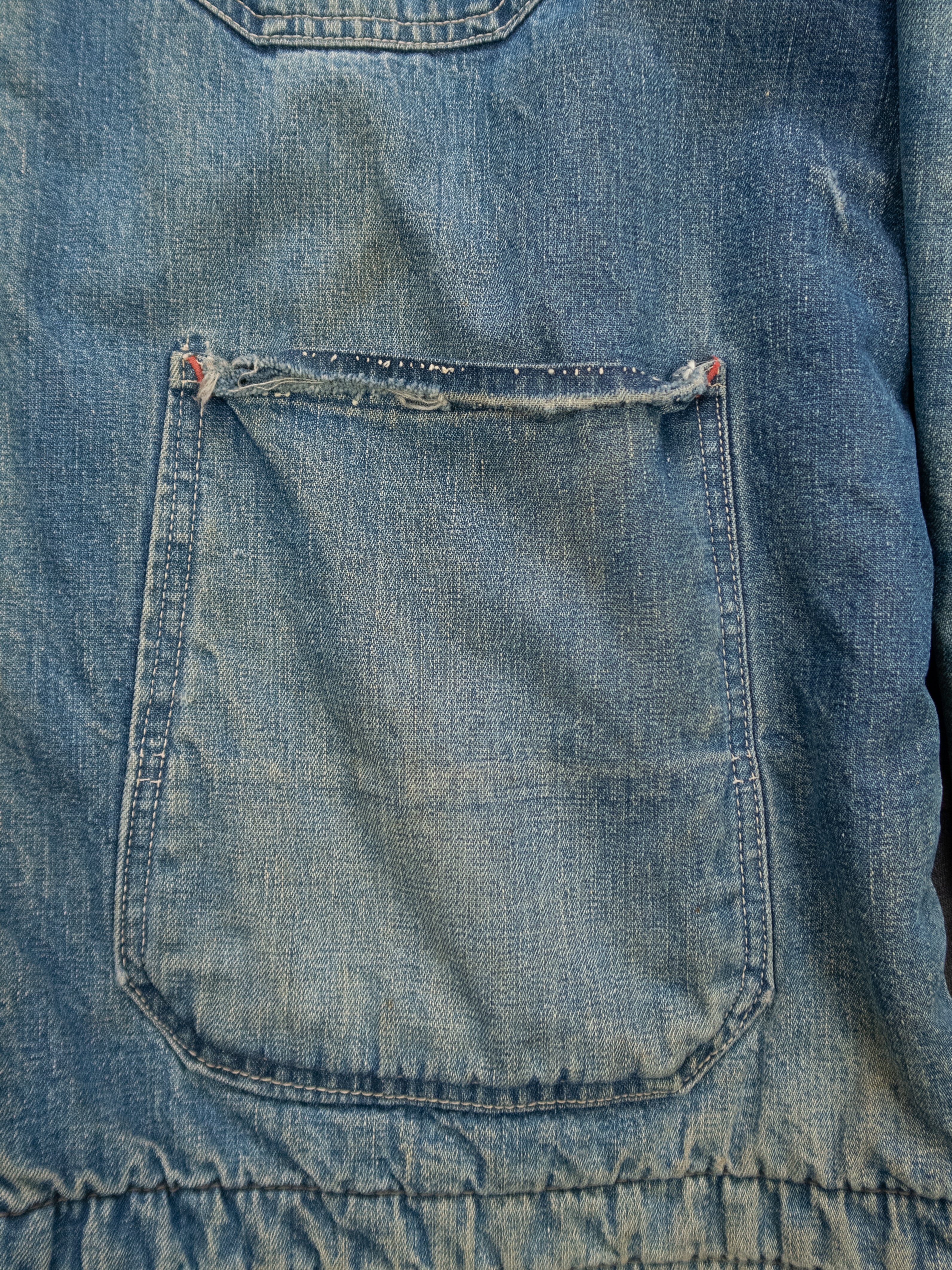 1950s Penneys Pay Day Denim Chore Jacket Size XL