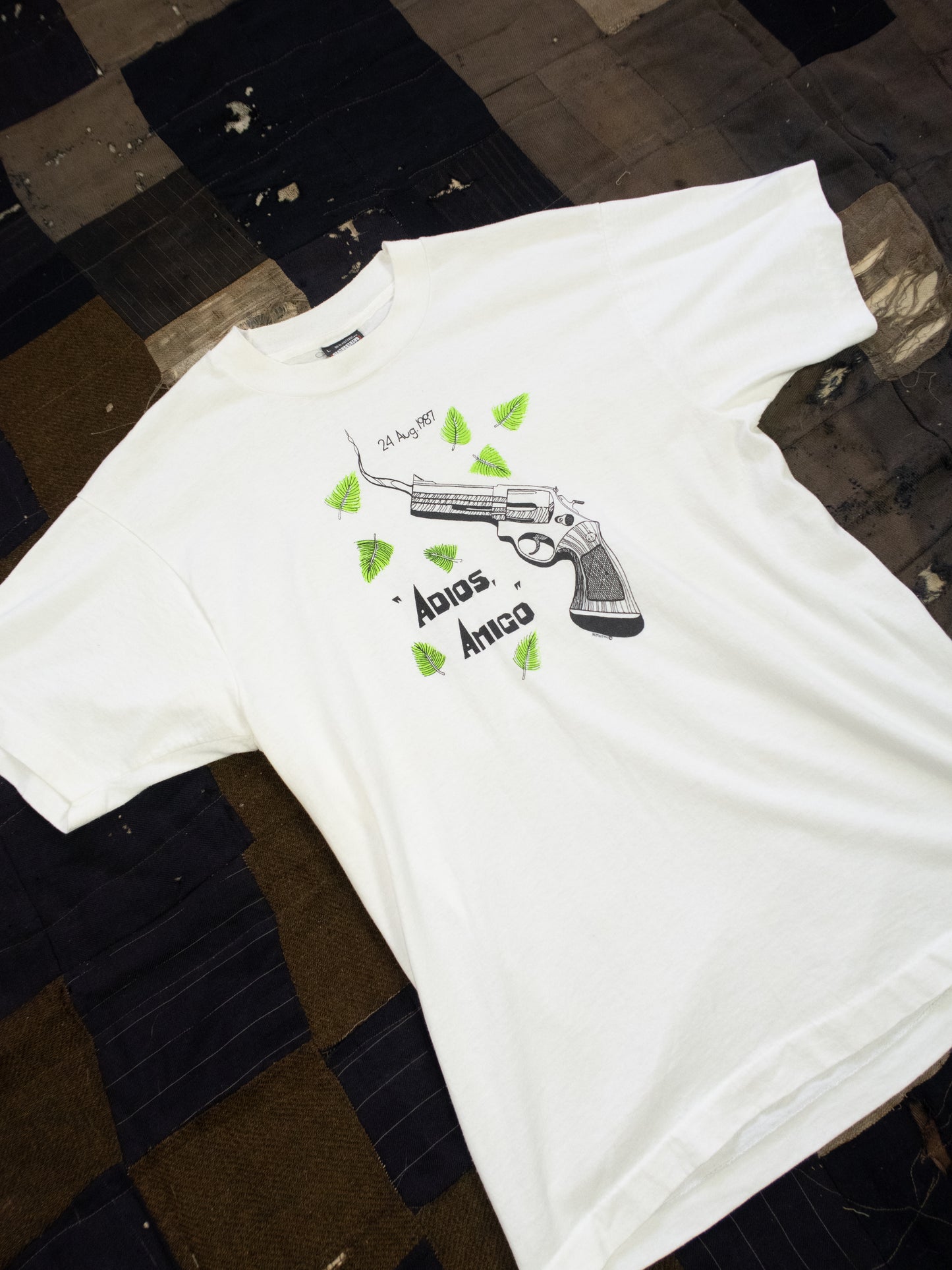 1980s Adios Amigo Gun T-Shirt Size M